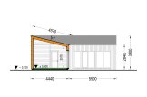 Casa de madeira para habitação GINNY RV (Isolamento térmico PLUS, 44 mm + revestimento), 49 m² specification 7