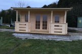 Casa de madeira para jardim ROYAL (Isolamento térmico, 44+44 mm), 5x5 m, 25 m² customer 3