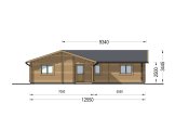 Casa de madeira pré-fabricada ADELE S (Isolamento térmico, 44+44 mm), 60 m² specification 2