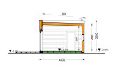 Casa pré-fabricada para habitação LUCIA 1 PV (Isolamento térmico PLUS, 44 mm + revestimento), 57 m² specification 6
