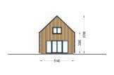 Casa de madeira pré-fabricada ALINA (Isolamento térmico, 34 mm + revestimento), 46 m² specification 3