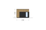 Casa de madeira para habitação PREMIUM RV (Isolamento térmico PLUS, 44 mm + revestimento), 42 m² specification 3