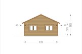 Casa de madeira pré-fabricada GRETA S (44 mm + revestimento), 48 m² specification 5