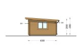 Abrigo de jardim em madeira DREUX F com telhado plano (34 mm), 5x4 m, 18 m² specification 5