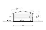 Abrigo de jardim em madeira WISSOUS (34 mm), 5x3 m, 15 m² specification 6