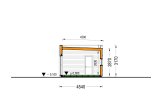 Casa de madeira para habitação BELLA I RV (Isolamento térmico PLUS, 44 mm + revestimento), 46 m² specification 6