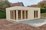 Casa de madeira pré-fabricada PREMIUM (Isolamento térmico PLUS, 34 mm + revestimento), 6.5x4.5 m, 30 m² customer 1