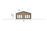 Casa de madeira pré-fabricada ROBERTA (Isolamento térmico, 44 mm + revestimento), 110 m² specification 2