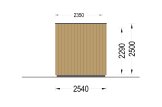 Abrigo de jardim em madeira PREMIUM S (Isolamento térmico PLUS, 34 mm + revestimento), 4.1x2.4 m, 10 m² specification 3