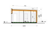 Casa pré-fabricada para habitação LUCIA 1 PV (Isolamento térmico PLUS, 44 mm + revestimento), 57 m² specification 7