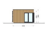 Abrigo de jardim em madeira PREMIUM (34 mm + revestimento), 5x4 m, 18 m² specification 5