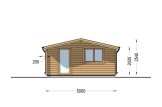 Casa de madeira pré-fabricada NINA (34 mm), 5x5 m, 25 m² specification 2