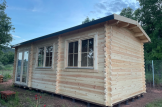 Casa de madeira para jardim ELEONORA (44 mm), 6.6x3 m, 20 m² customer 1