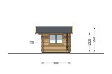 Abrigo de jardim em madeira WISSOUS (34 mm), 5x3 m, 15 m² specification 5