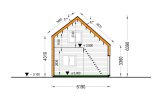 Casa de madeira para habitação SELIA RV (Isolamento térmico PLUS, 44 mm + revestimento), 44 m² specification 7