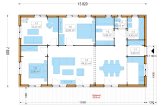 Casa pré-fabricada para habitação JULIA PV (Isolamento térmico PLUS, 44 mm + revestimento), 95 m² specification 1