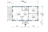 B-Ware: Casa de madeira pré-fabricada DONNA S (Isolamento térmico PLUS, 44+44 mm), 63 m² com terraço de 11.5 m² specification 1