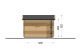 Garagem de madeira pré-fabricada para 1 carro MODERN (34 mm), 3.6x5.4 m, 20 m² specification 4