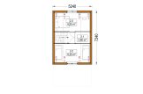 Casa de madeira para habitação ALINA RV (Isolamento térmico PLUS, 44 mm + revestimento), 46 m² specification 2