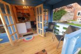 Casa de madeira para jardim ISLA (34 mm), 6x5 m, 18 m² com terraço de 7 m² customer 3