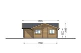 Casa de madeira pré-fabricada ADELE S (Isolamento térmico, 44+44 mm), 60 m² specification 5