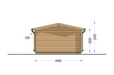 Abrigo de jardim em madeira LILLE (34 mm), 4x5 m, 20 m² specification 4