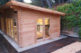 Casa de madeira para jardim MAJA (66 mm), 7,5x4 m, 30m² customer 3