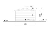 Abrigo de jardim em madeira OLYMP (34 mm), 4x3 m, 12 m² specification 6