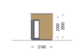 Escritório de jardim PREMIUM (34 mm + revestimento), 2x2 m, 4 m² specification 3
