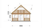 Casa de madeira pré-fabricada LIVINGTON S (Isolamento térmico, 44+44 mm), 50 m² specification 3