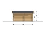 Casa de madeira para jardim OSLO (44 mm), 5x4 m, 20 m² specification 4