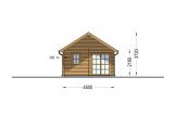 Casa de madeira pré-fabricada SCOOT S (34+34 mm), 27 m² com mezanino de 9 m² specification 3
