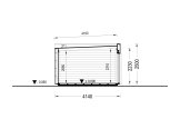 Abrigo de jardim em madeira PREMIUM (34 mm + revestimento), 7x4 m, 25 m² specification 6