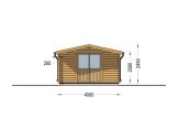 Abrigo de jardim em madeira RENNES (34 mm), 4x3 m, 12 m² specification 2