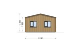 Casa de madeira para habitação NICOLE RV (Isolamento térmico PLUS, 44 mm + revestimento), 67 m² specification 5