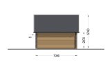 Casa de madeira pré-fabricada KARINA (Isolamento térmico, 34 mm + revestimento), 46 m² specification 4
