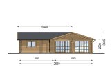 Casa de madeira pré-fabricada ADELE S (Isolamento térmico, 44+44 mm), 60 m² specification 4