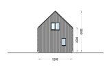 Casa de madeira para habitação ALINA RV (Isolamento térmico PLUS, 44 mm + revestimento), 46 m² specification 5
