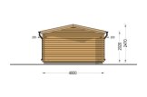 Abrigo de jardim em madeira OLYMP (34 mm), 4x3 m, 12 m² specification 4