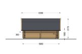 Garagem de madeira pré-fabricada para 1 carro BARN (44 mm), 5x6 m, 30 m² specification 3
