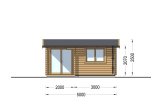 Casa de madeira para jardim OSLO (44 mm), 5x4 m, 20 m² specification 2