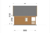 Casa de madeira pré-fabricada LIVINGTON S (Isolamento térmico, 44+44 mm), 50 m² specification 4