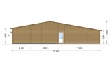 Casa de madeira pré-fabricada RIVIERA S (44+44 mm), 130 m² specification 4