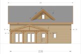 Casa de madeira pré-fabricada VERA S (44 mm + revestimento), 126 m² specification 3