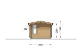 Abrigo de jardim em madeira POOLHOUSE (34 mm), 4x3 m, 11 m² specification 5