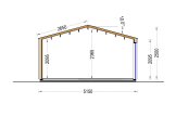 Casa de madeira para jardim PIA S (34 mm + revestimento), 5x5 m, 25 m² specification 6