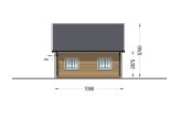 Casa de madeira pré-fabricada KARINA (Isolamento térmico, 34 mm + revestimento), 46 m² specification 6