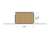 Abrigo de jardim em madeira PREMIUM (34 mm + revestimento), 7x4 m, 25 m² specification 3