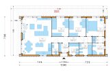 Casa de madeira para habitação ROBERTA RV (Isolamento térmico PLUS, 44 mm + revestimento), 95 m² specification 1