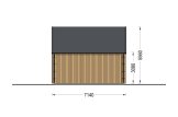 Casa de madeira pré-fabricada ALINA (34 mm + revestimento), 46 m² specification 4